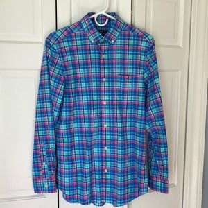 Vineyard Vines mens plaid classic fit Tucker shirt size small